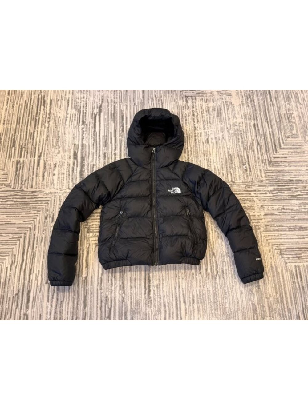 The North Face Hydrenalite women's XS Black 550 hooded puffer Winter coat R:$250